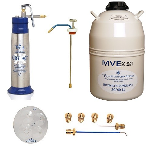 Family Practice Package with CRY-AC hand-held liquid nitrogen delivery system 16 oz. (500ml)